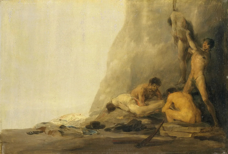 Kannibaler som förbereder sina offer - Francisco de Goya