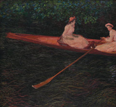 Med kanot på Epte W1250 - Claude Monet