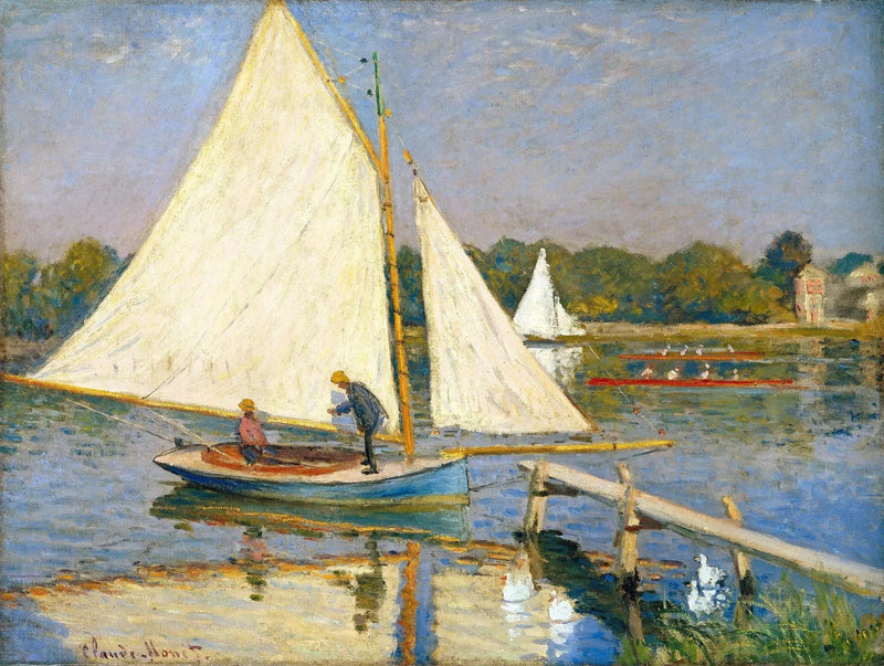 Båtfolk i Argenteuil W324 - Claude Monet