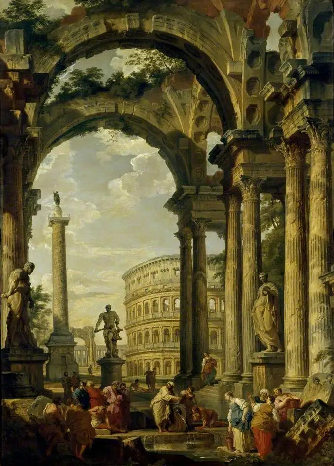 Romersk capriccio - Giovanni Paolo Panini