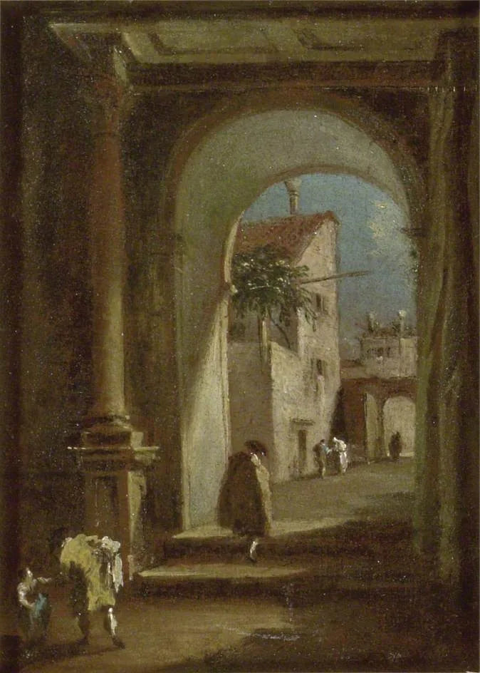 Capriccio : En båge - Francesco Guardi
