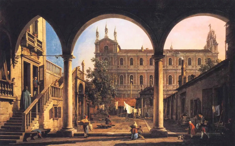 Caprice från Scuola di San Marco från loggian på Grifalconi-Loredan-palatset - Canaletto