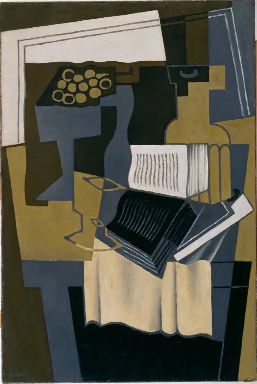 Karaff och bok - Juan Gris