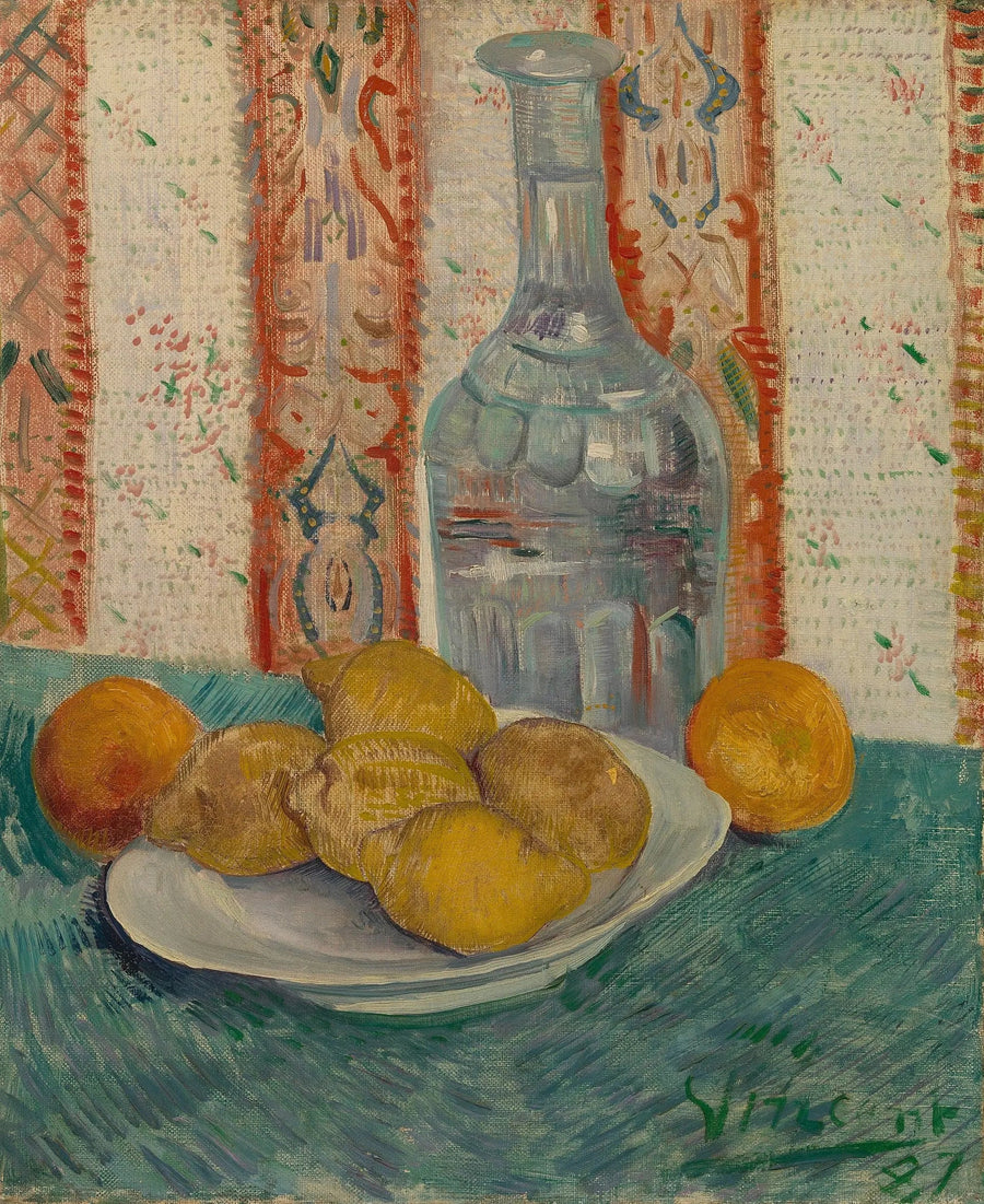 Karaff och fat med citrusfrukter - Vincent van Gogh