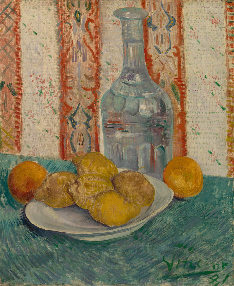 Karaff och fat med citrusfrukter - Vincent van Gogh