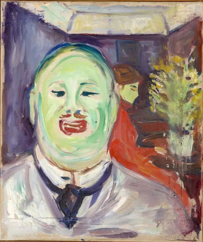 Karikatyr av Henrik Lund - Edvard Munch