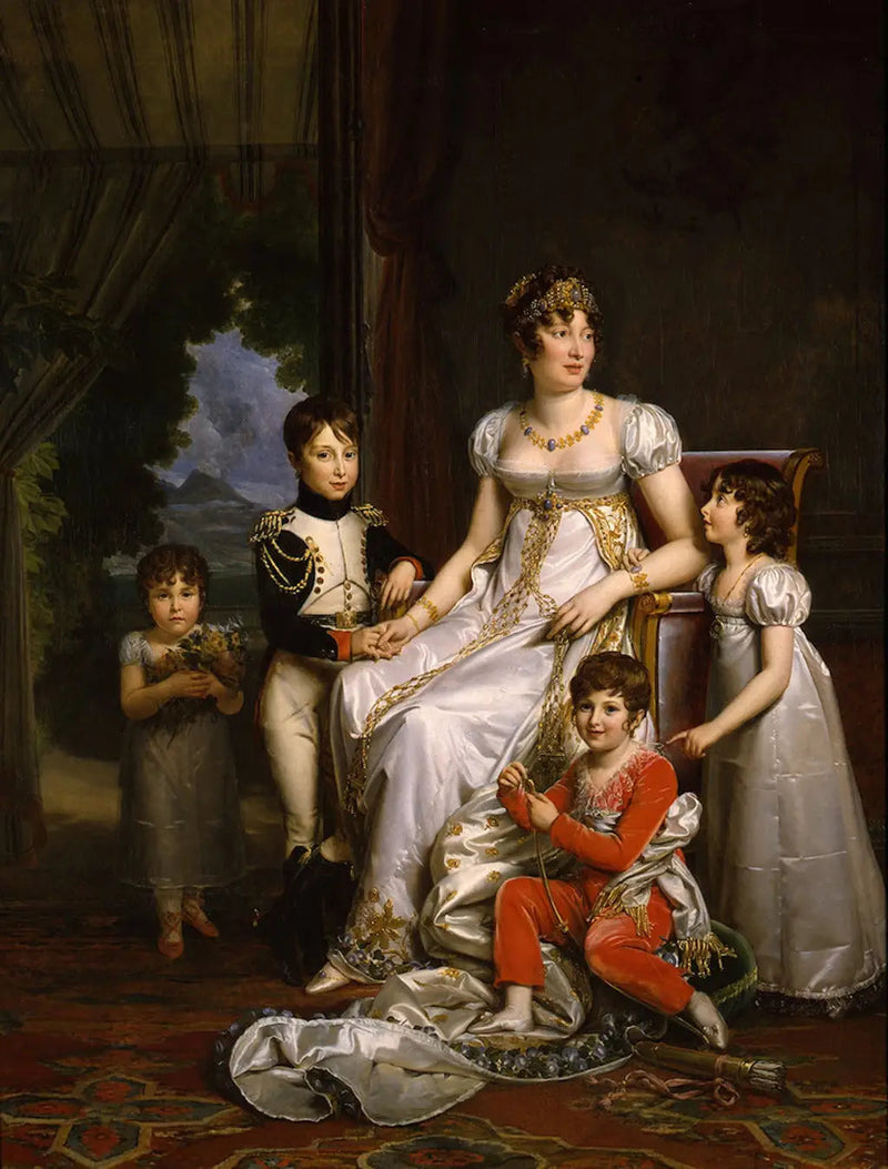 Caroline, Neapels drottning och hennes barn - François Gérard