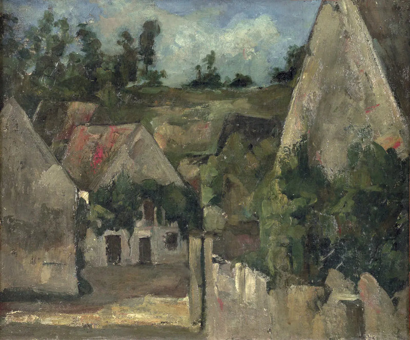 Korsningen av rue Rémy i Auvers-sur-Oise - Paul Cézanne