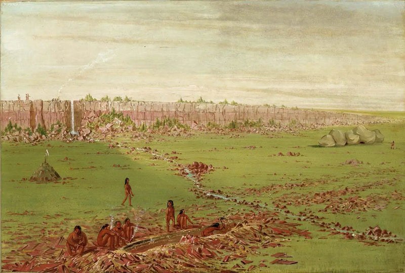 Pipestonegraven på Prairieslätten - George Catlin