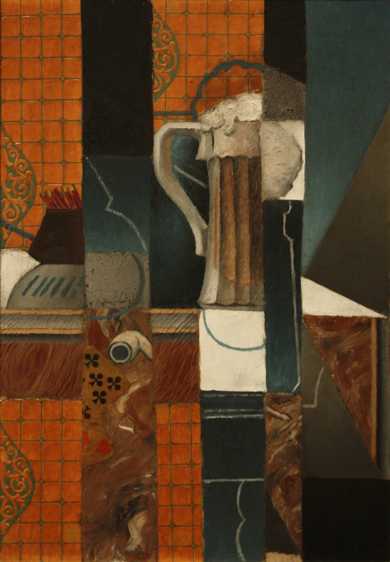 Kortspel och ölglas - Juan Gris