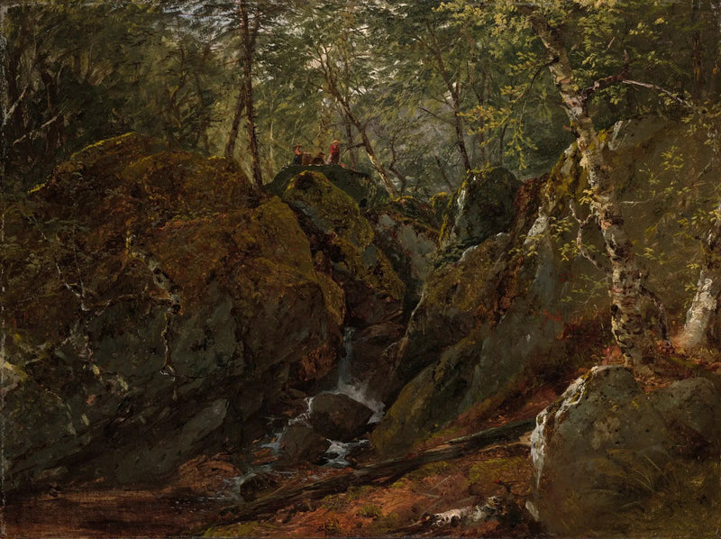 Kaskad av Catskill - John Frederick Kensett