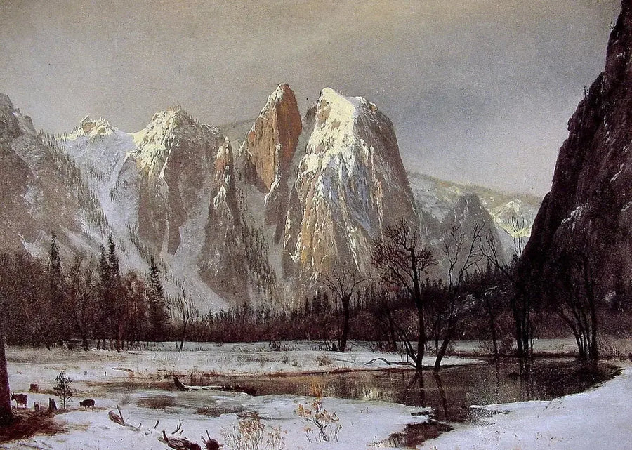 Katedralberget, Yosemite-dalen, Kalifornien - Albert Bierstadt