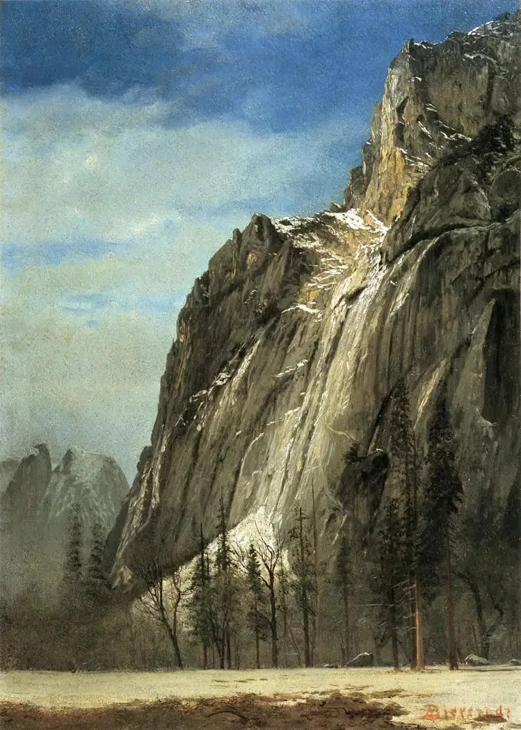 Katedralklipporna, en utsikt över Yosemite - Albert Bierstadt