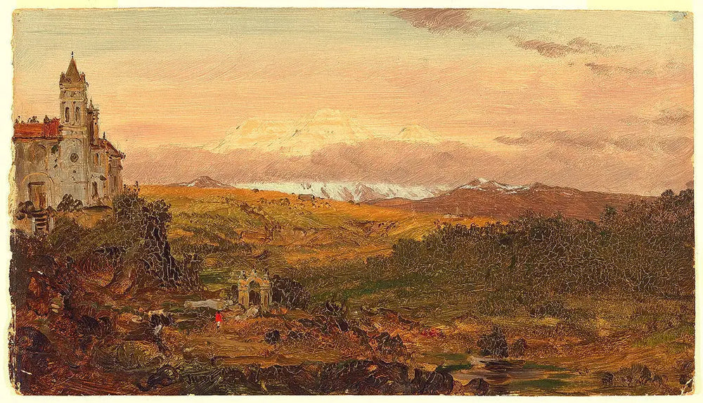 Cathédrale, Chillo, Équateur - Frederic Edwin Church image 1 reproduction artisanale de tableau