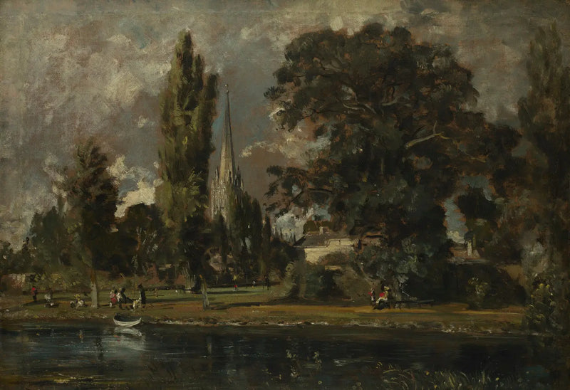 Salisbury katedral och Leadenhall från Avon-floden - John Constable