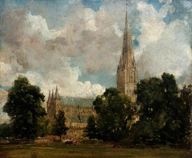Salisbury katedral sett från sydväst - John Constable