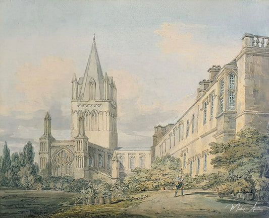 Cathédrale et doyenné de Christ Church - William Turner - Reproductions de tableaux et peintures haut de gamme