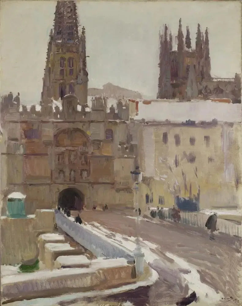 Katedralen och porten till Santa María, Burgos - Joaquín Sorolla