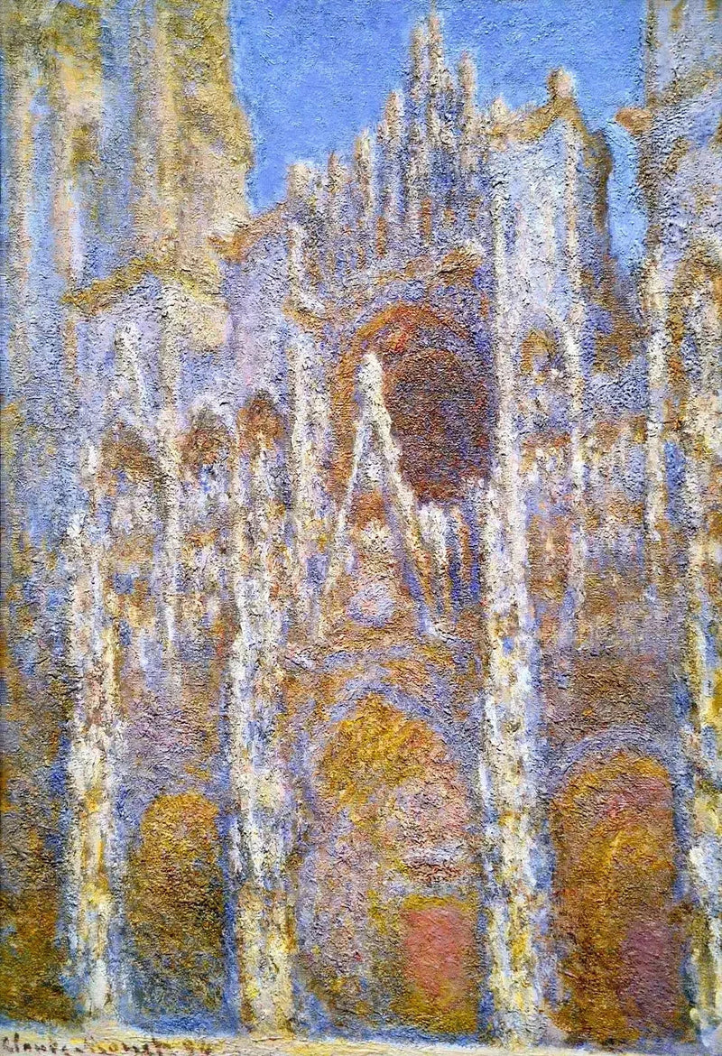 Rouen katedral, sol effekt W1356 - Claude Monet