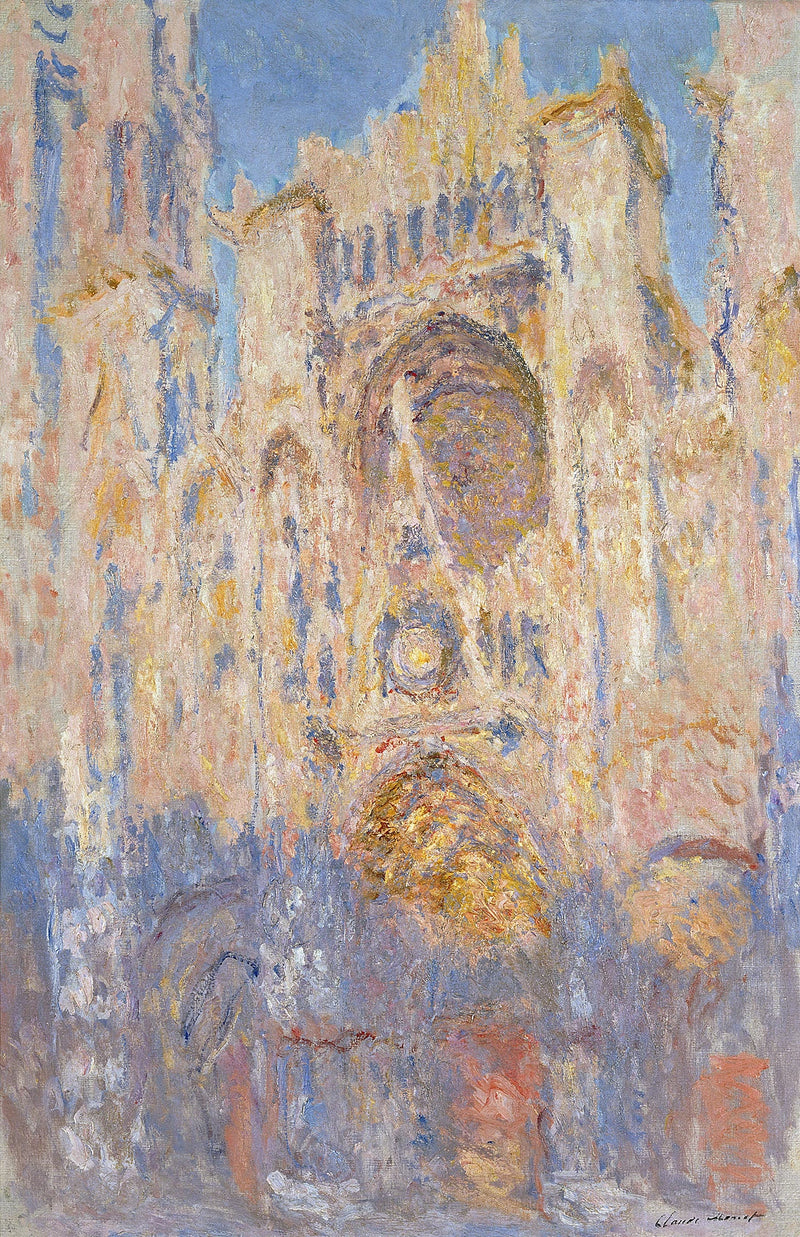Rouen-katedralen, soleffekt, slutet av dagen W1327 - Claude Monet