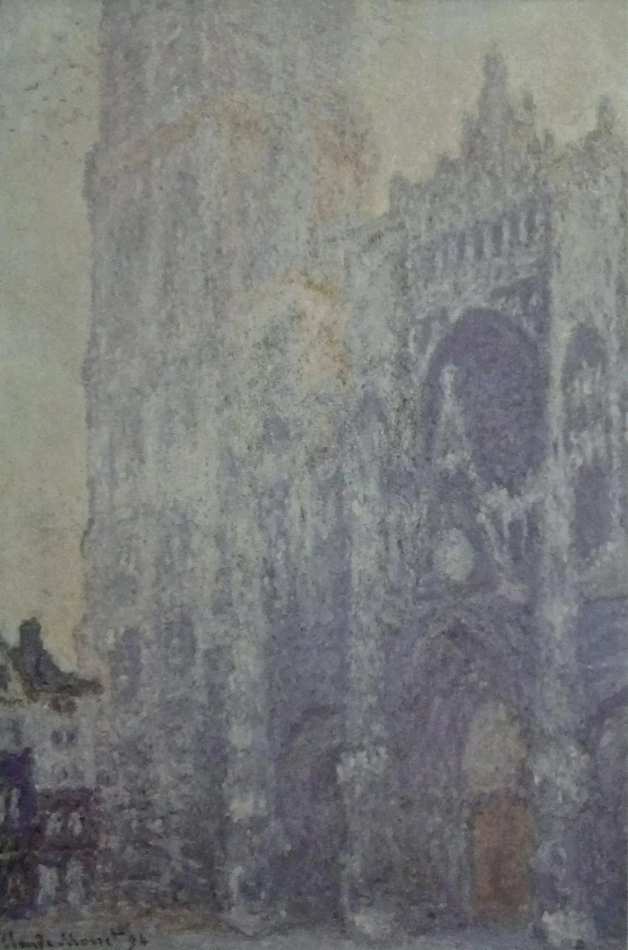 Rouen-katedralen, portalen och Saint-Romain-tornet, morgonljuseffekt - Claude Monet