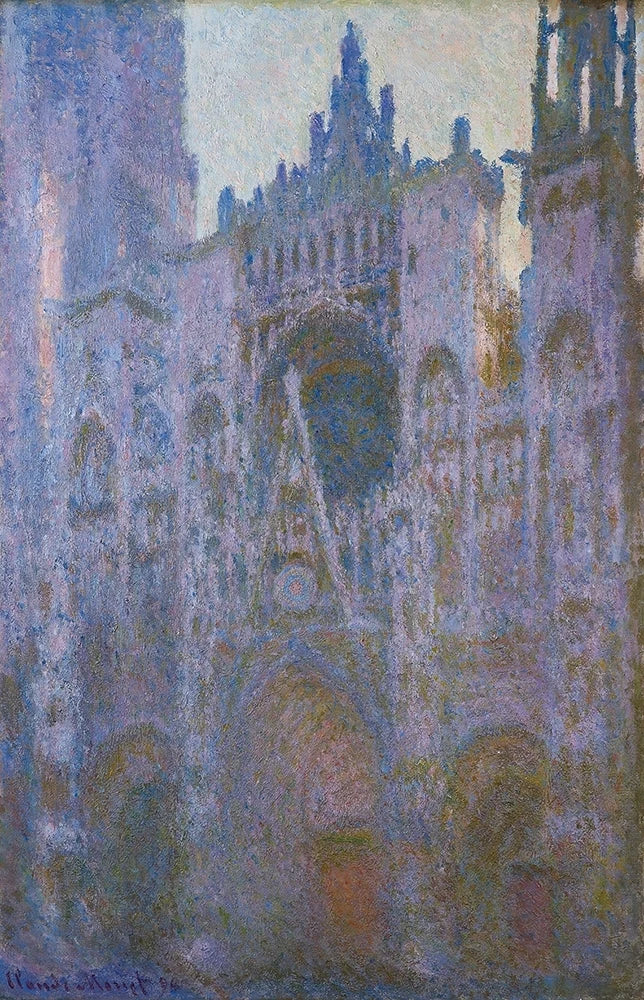 Rouen-katedralen, portalen, morgoneffekt - Claude Monet