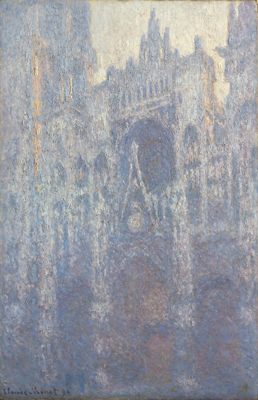 Rouen-katedralen, portalen, morgonljus - Claude Monet