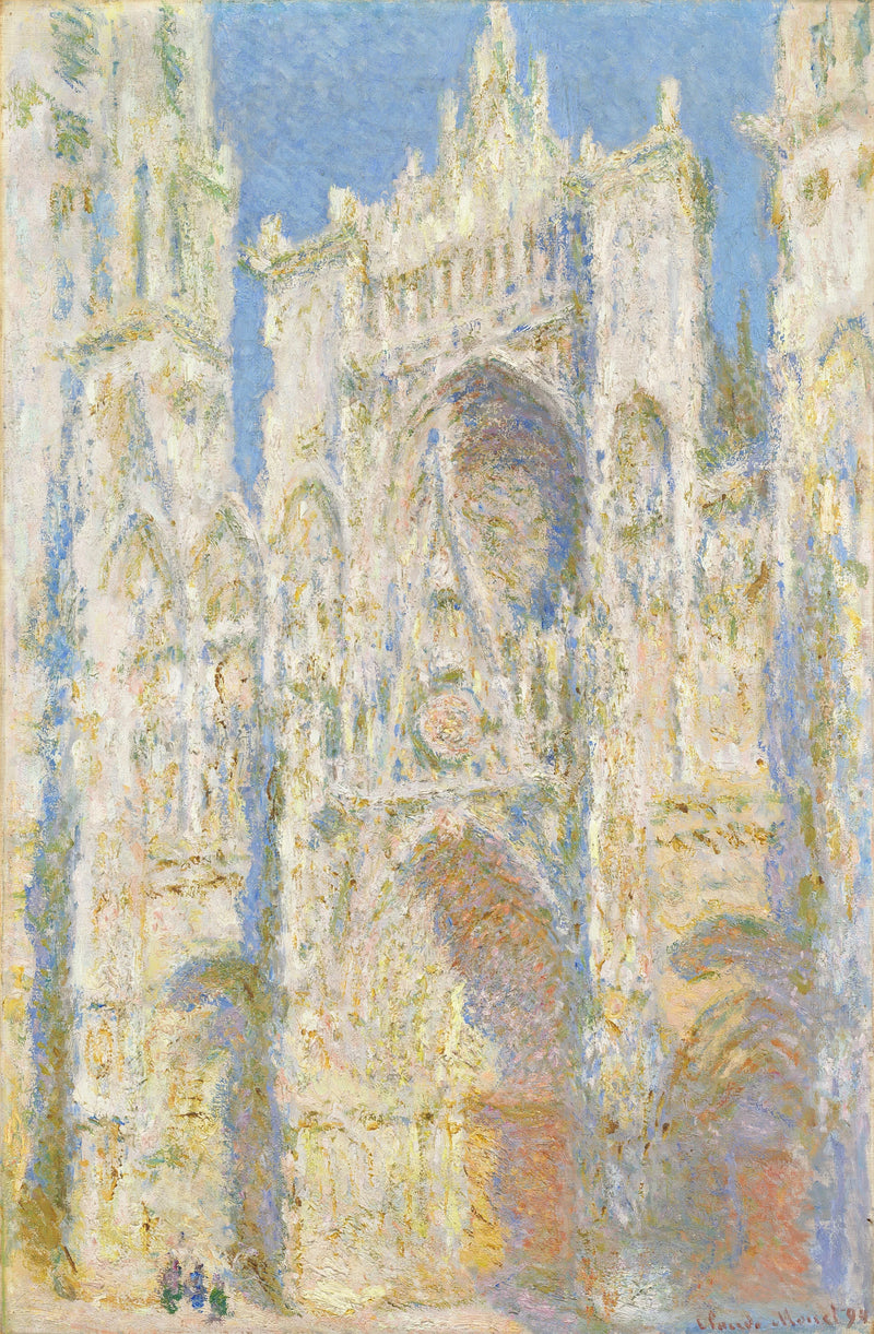 Rouen katedral, västfasad, i solen W1324 - Claude Monet