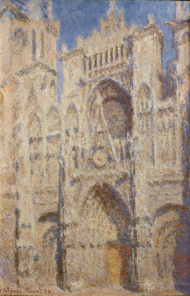 Rouen katedral, portalen, sol W1325 - Claude Monet