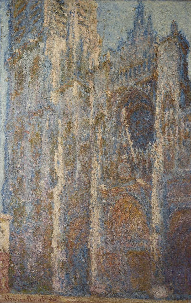 Rouen-katedralen, portalen och Albane-tornet, middagstid W1350 - Claude Monet