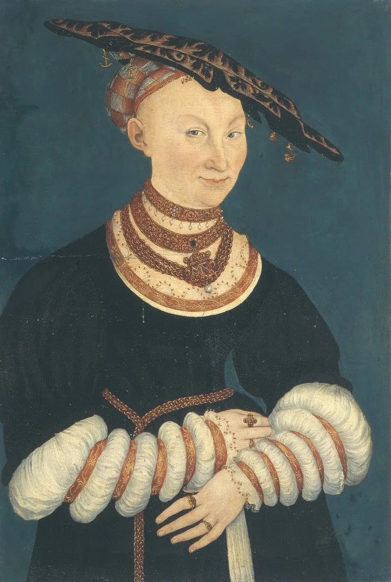 Catherine de Mecklembourg, hertiginna av Sachsen (1487-1561) - Lucas Cranach den äldre