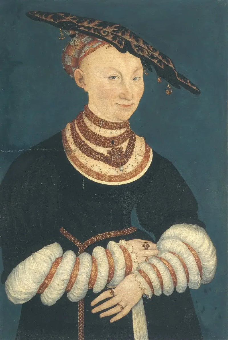 Catherine de Mecklembourg, hertiginna av Sachsen (1487-1561) - Lucas Cranach den äldre