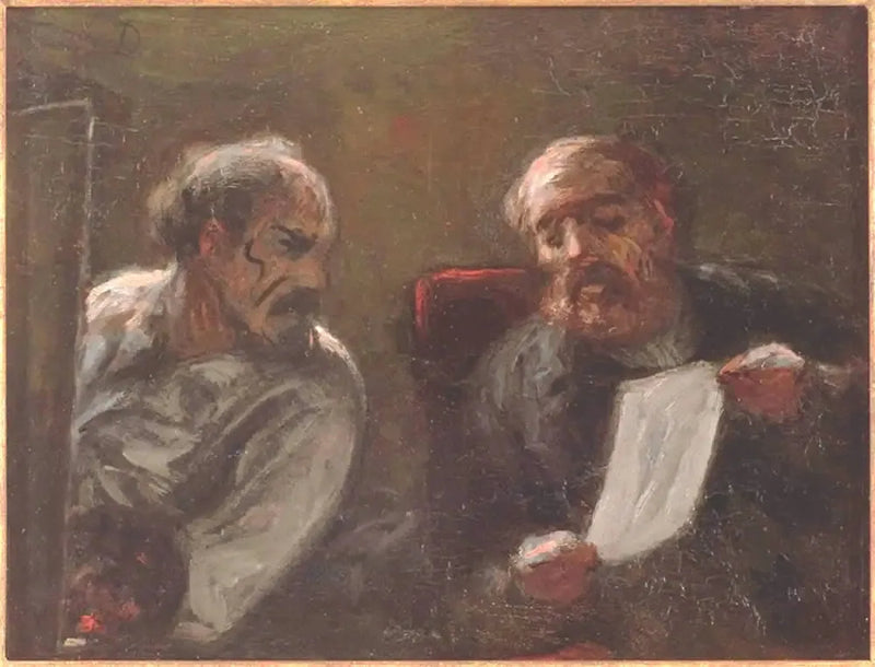 Samtal i ateljén - Honoré Daumier