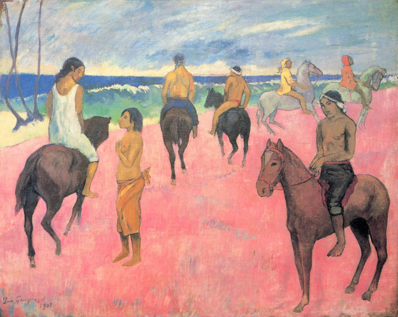 Ryttare på stranden (II) - Paul Gauguin