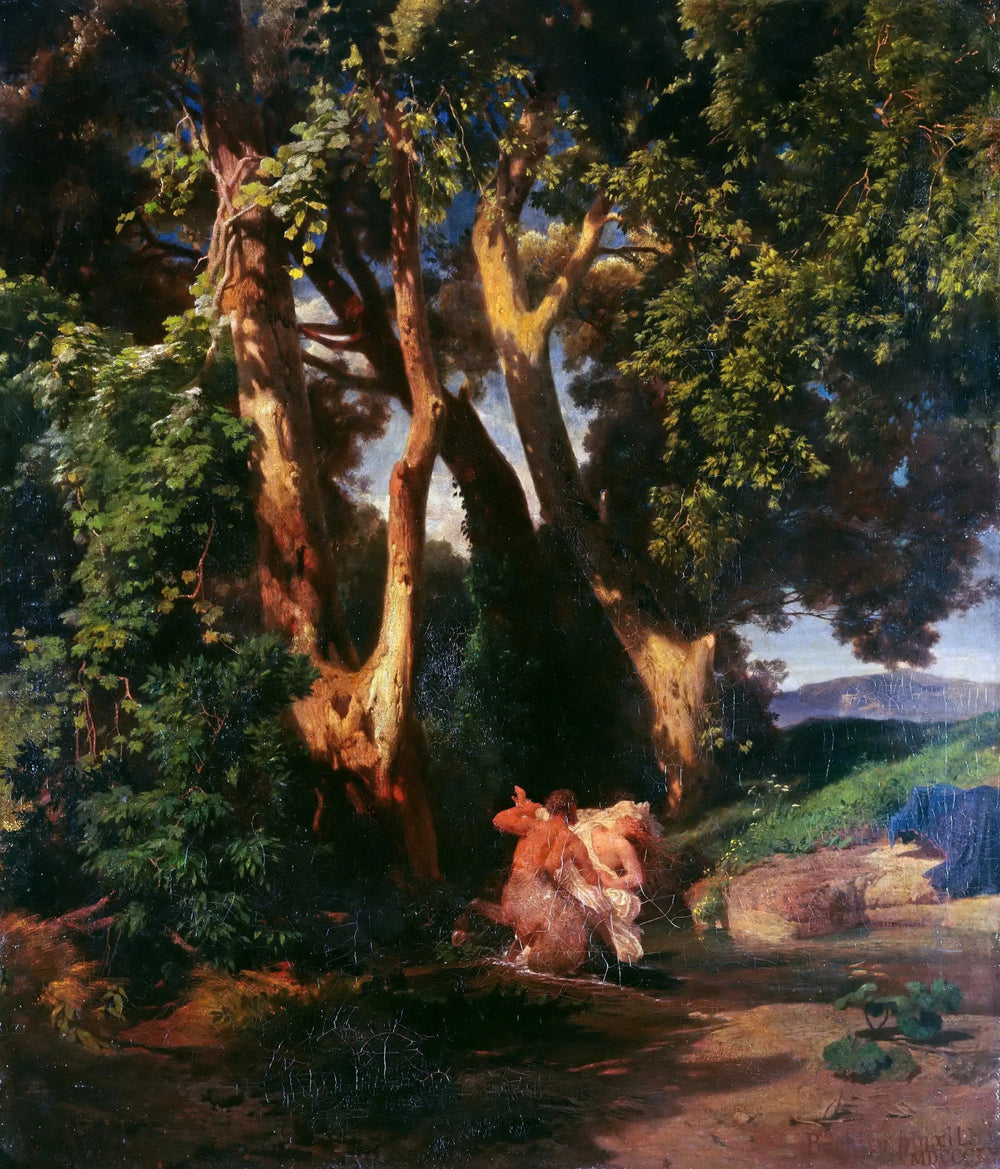 Centaure et Nymphe - Arnold Böcklin image 1 reproduction artisanale de tableau
