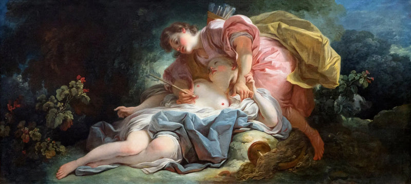 Céphale och Procris - Jean-Honoré Fragonard