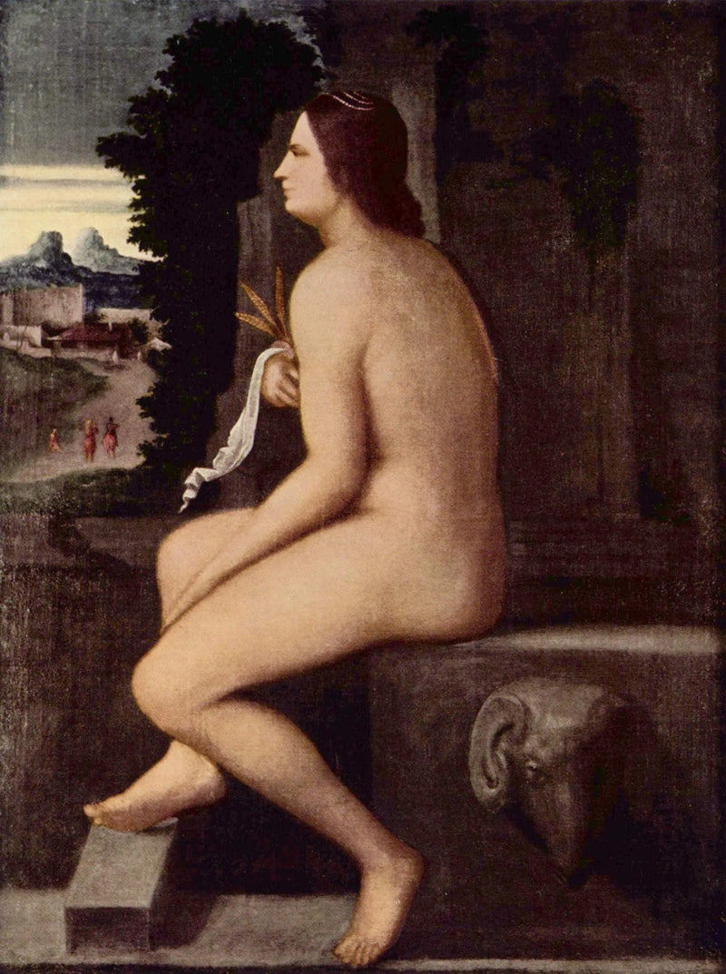 Cérès sittande vid en fontän - Sebastiano del Piombo