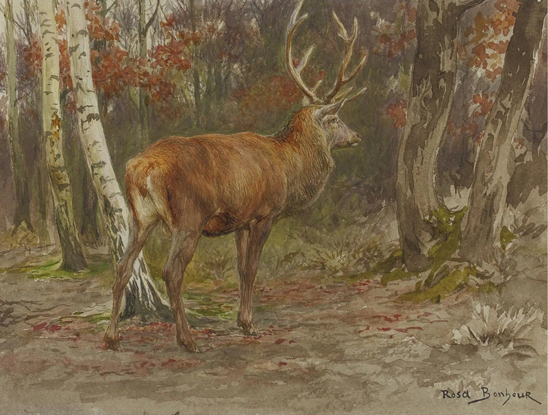 Vaktande hjort - Rosa Bonheur