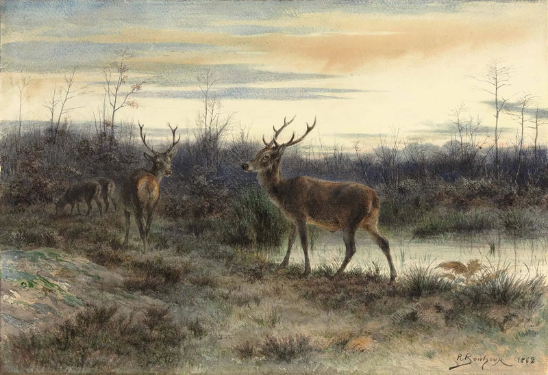 Rådjur i Fontainebleau-skogen - Rosa Bonheur