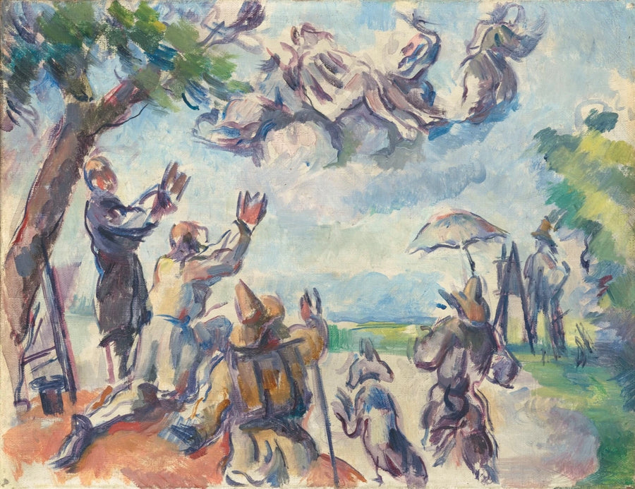 Apoteos av Delacroix - Paul Cézanne