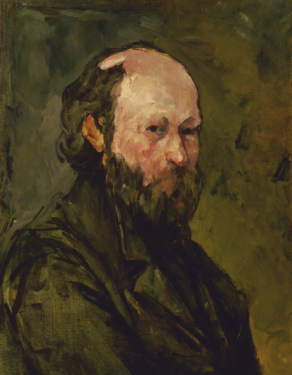 Porträtt av konstnären - Paul Cézanne