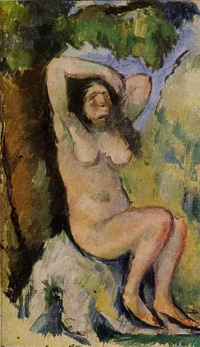 Sittande badare - Paul Cézanne