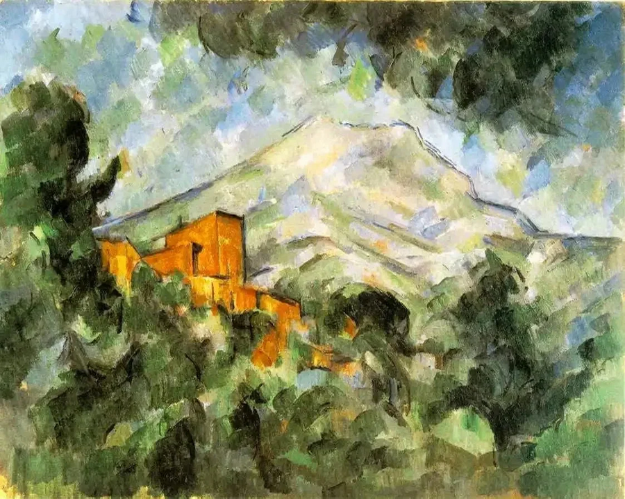 Berget Sainte-Victoire och Château Noir - Paul Cézanne