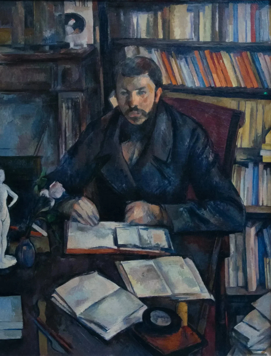 Porträtt av Gustave Geffroy - Paul Cézanne