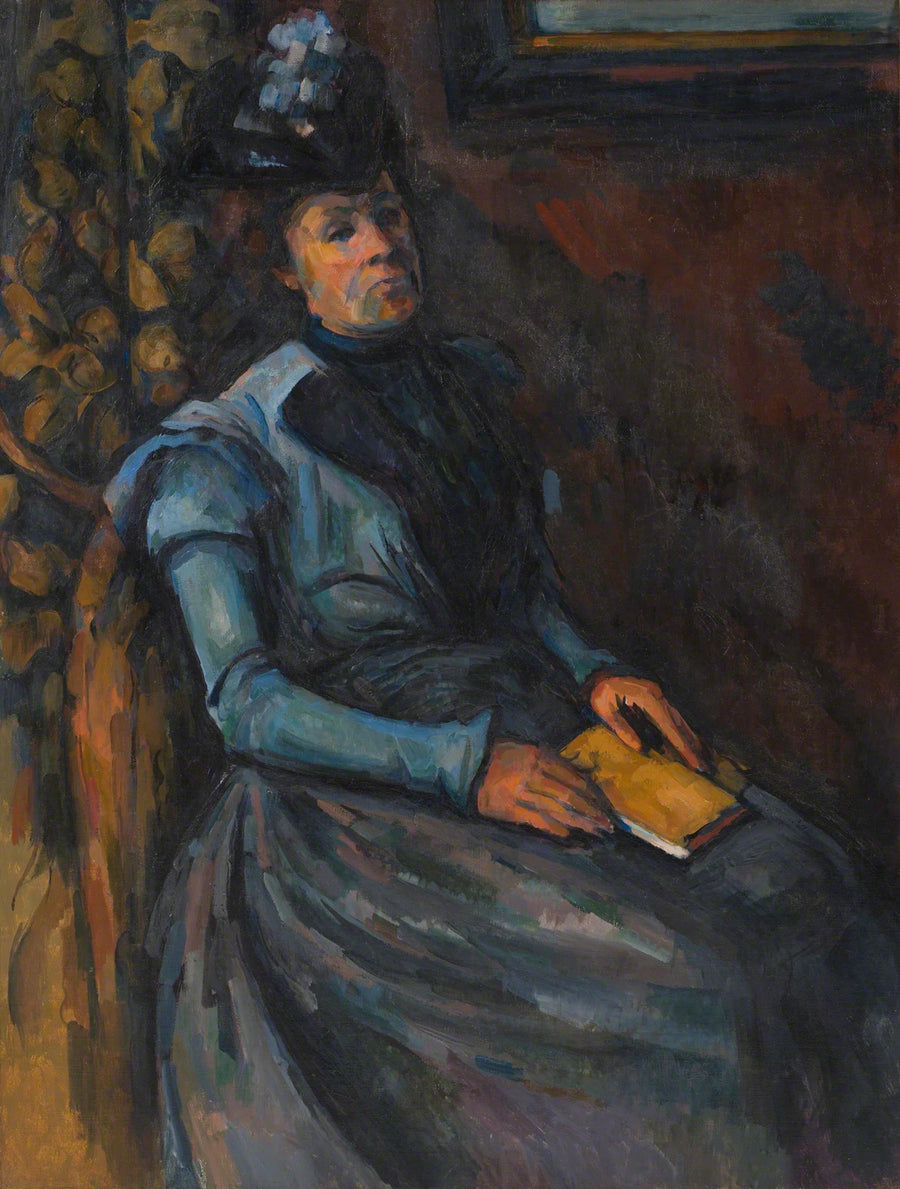 Damen med boken - Paul Cézanne