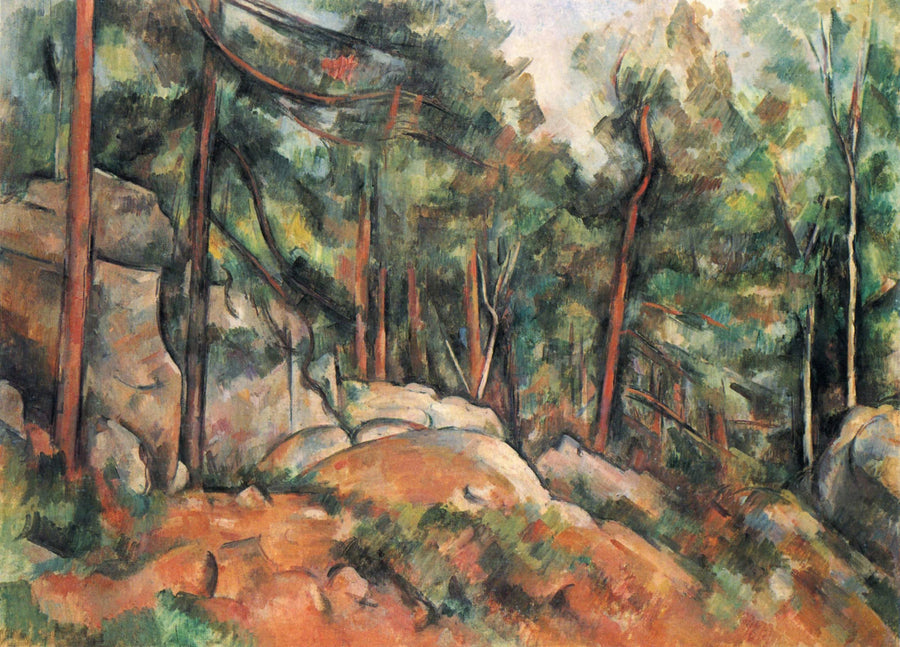 Skogsinredning - Paul Cézanne