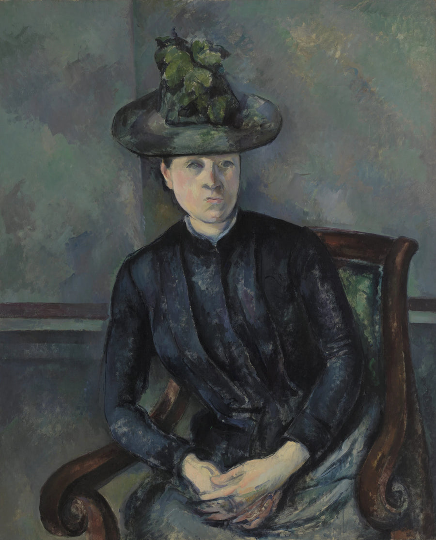 Madame Cézanne med den gröna hatten - Paul Cézanne
