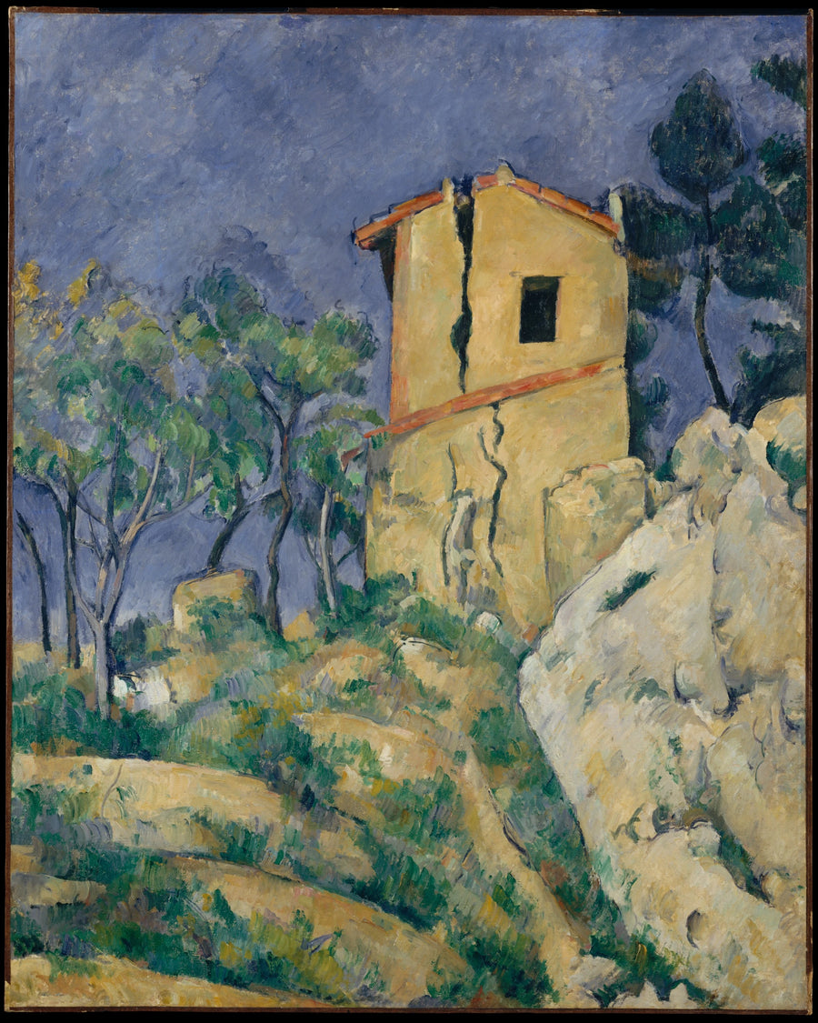 Det spruckna huset - Paul Cézanne