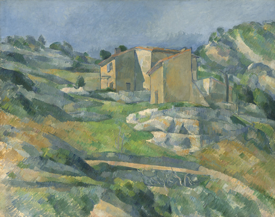 Hus i Provence: Riaux-dalen nära Estaque - Paul Cézanne