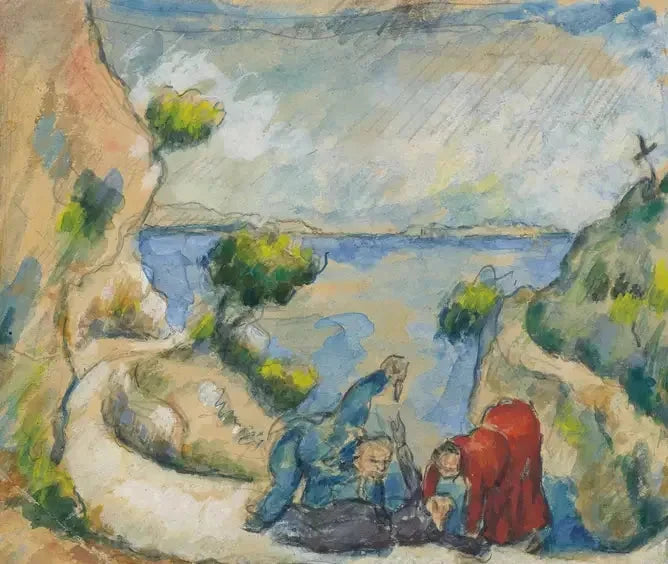 Mordet i ravinen - Paul Cézanne